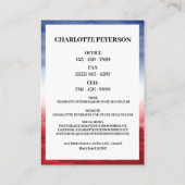 カスタム写真ユニーク政治家 名刺 (裏面)