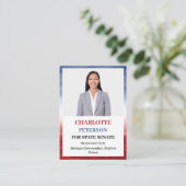 カスタム写真ユニーク政治家 名刺 (スタンド正面)