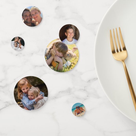 カスタム写真ユニーク コンフェッティ (グループ)