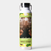 カスタム写真ヨガ恋人先生ママ女性ギフト ウォーターボトル (正面)