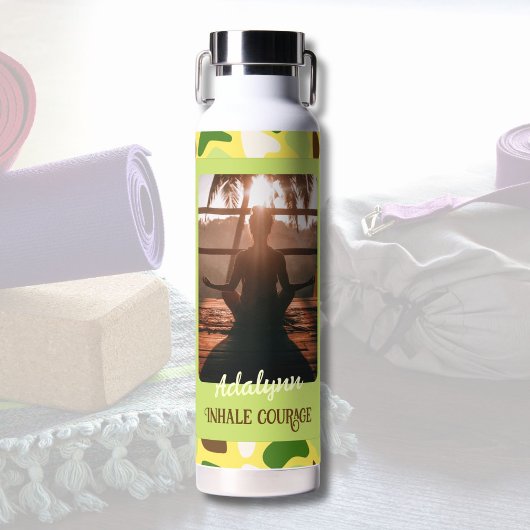 カスタム写真ヨガ恋人先生ママ女性ギフト ウォーターボトル