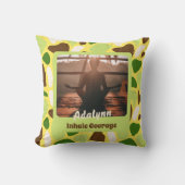 カスタム写真ヨガ恋人先生ママ女性ギフト クッション (正面)