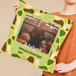 カスタム写真ヨガ恋人先生ママ女性ギフト クッション