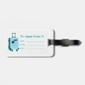 カスタム写真ラゲッジタグ ラゲッジタグ (裏面横)