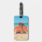 カスタム写真ラゲージタグパーソナライズされたデザイン ラゲッジタグ (裏面縦)