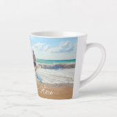 カスタム写真ラテマグギフトあなたの写真と文字 カフェラテマグ (右)