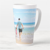 カスタム写真ラテマグギフトパーソナライズされた カフェラテマグ (右アングル)