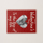 カスタム写真ラブバレンタインジグソーパズル ジグソーパズル (横)