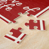 カスタム写真ラブバレンタインジグソーパズル ジグソーパズル (側面)