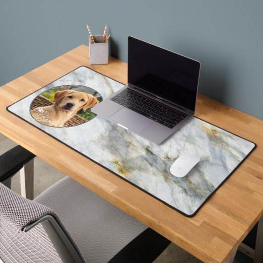 カスタム写真ラヴハートポープリント デスクマット (オフィス2)