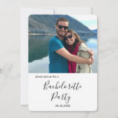 カスタム写真リラックスバチェロレッテ 招待状 (正面)