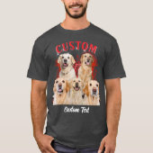 カスタム写真レトロヴィンテージ90sペット犬のパーソナライズ tシャツ (正面)