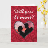 カスタム写真ヴィンテージは私のバレンタイン カード (黄色い花)