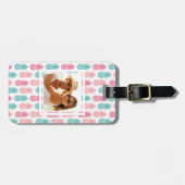 カスタム写真ヴィンテージパイナップル ラゲッジタグ (正面横)