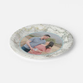 カスタム写真ヴィンテージ旅行赤ちゃんシャワープレート ペーパープレート (アングル)