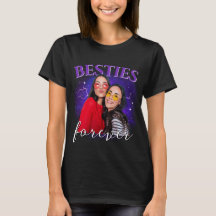 カスタム写真ヴィンテージ・ブートレグ・ラップTシャツ ギャルフレンド ベストフレンド