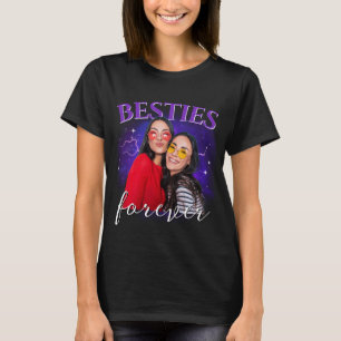 カスタム写真ヴィンテージ・ブートレグ・ラップTシャツ ギャルフレンド ベストフレンド Tシャツ