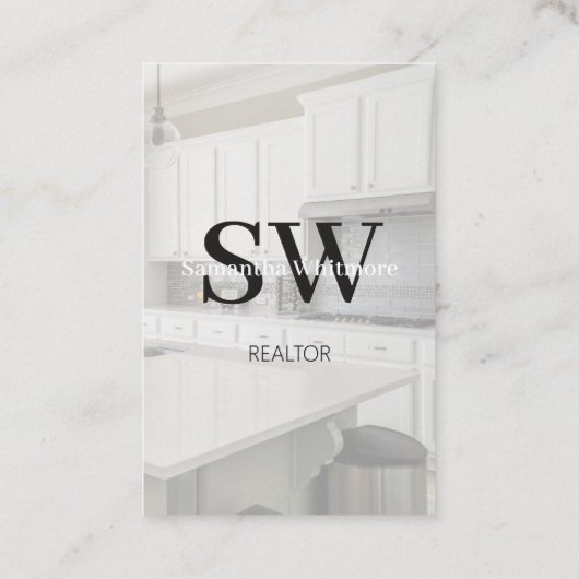 カスタム写真不動産仲介業者プロフェッショナル実在不動産 名刺 (裏面)