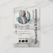 カスタム写真不動産仲介業者プロフェッショナル実在不動産 名刺 (正面)