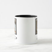 カスタム写真世界最高の犬の母 マグカップ (中央)