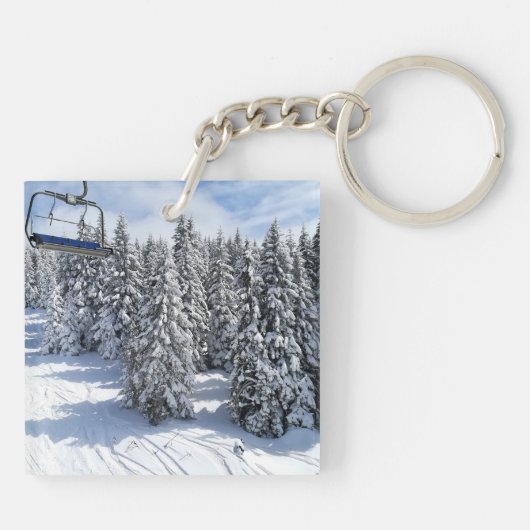 カスタム写真両面パーソナライズされた キーホルダー (裏面)