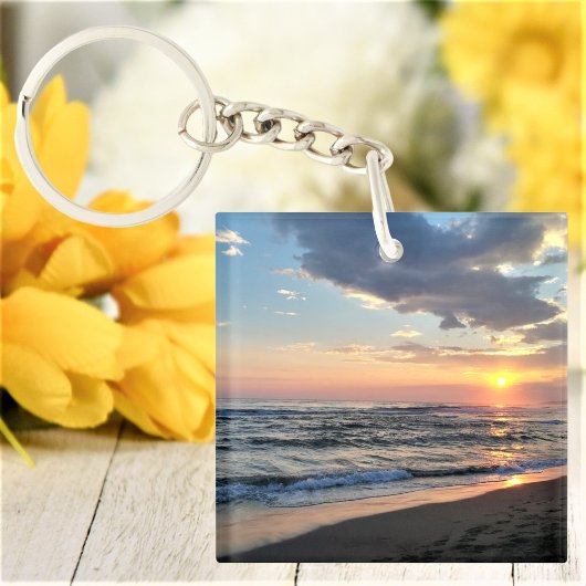 カスタム写真両面パーソナライズされた キーホルダー