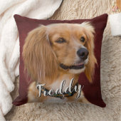 カスタム写真両面ピロー最高のドッグパパ クッション (ブランケット)