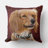 カスタム写真両面ピロー最高のドッグパパ クッション (正面)