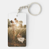 カスタム写真両面1面アクリル酸キーチェーン キーホルダー (裏面)