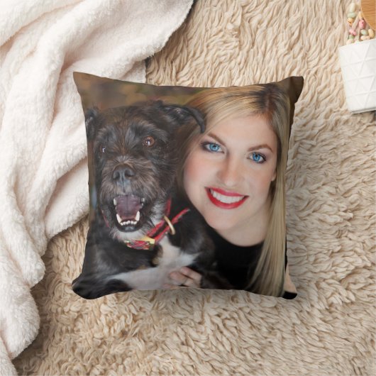 カスタム写真両面 クッション (ブランケット)