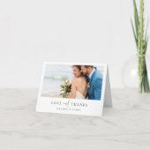 カスタム写真付き結婚Thank You's Card サンキューカード (正面)