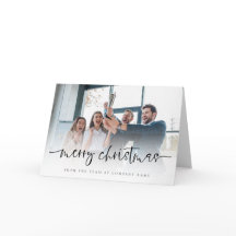 カスタム写真会社のロゴメリークリスマスフォールディング