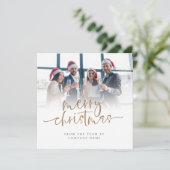 カスタム写真会社スクリプトメリークリスマス シーズンカード (スタンド正面)