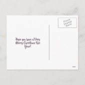 カスタム写真会計士ハッピーホリデー シーズンポストカード (裏面)