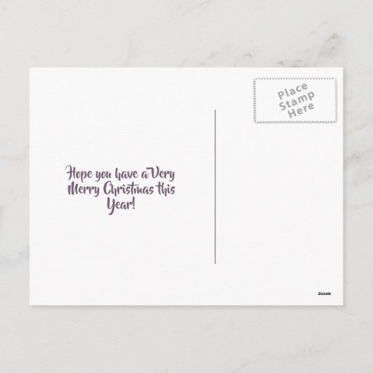 カスタム写真会計士ハッピーホリデー シーズンポストカード (裏面)