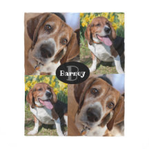 カスタム写真入り愛犬家のモノグラム 名前入りフォト4枚