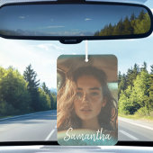 カスタム写真写真ギフト名パーソナライズされた前 カーエアーフレッシュナー