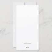 カスタム写真冬の雪のラ白熱［赤熱］光を放つイト シーズンカード (裏面)