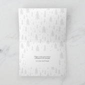 カスタム写真切手とクリスマスツリー シーズンカード (内部)