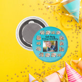 カスタム写真動物テーマ子供の誕生日パーティー マグネット