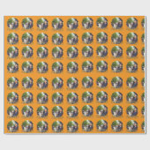 カスタム写真卒業パーティーギフト ラッピングペーパー (フラット)