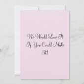 カスタム写真卒業パーティー招待状ピンク セーブザデート (裏面)