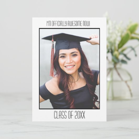 カスタム写真卒業パーティー招待状 招待状 (スタンド正面)