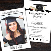 カスタム写真卒業パーティー招待状 招待状
