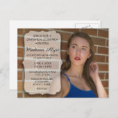 カスタム写真卒業会 インビテーションポストカード (正面/裏面)