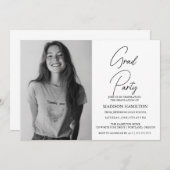 カスタム写真卒業会 招待状 (正面/裏面)