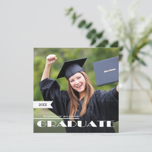 カスタム写真卒業会 招待状 (スタンド正面)