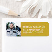 カスタム写真卒業差出人住所 ラベル (インサイチュ)