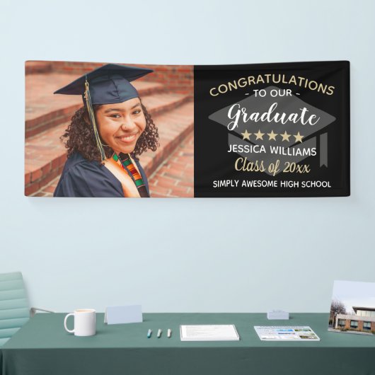 カスタム写真卒業記念 横断幕 (トレードショー)