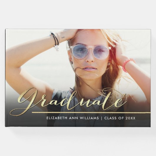 カスタム写真卒業 ゲストブック (正面)